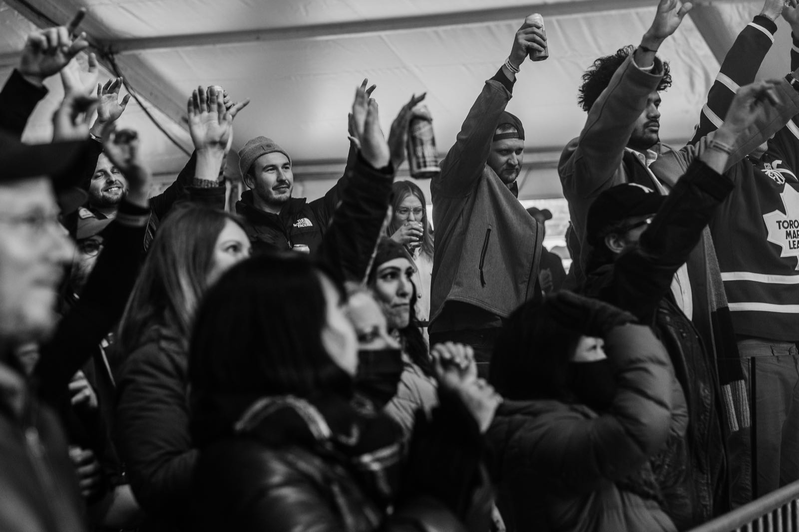 Crowd cheering at a Toronto corporate event, shot by Videographers Toronto