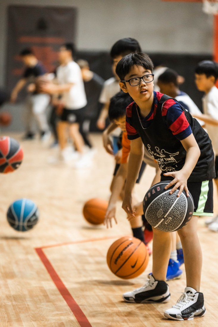 Youth sports training photography