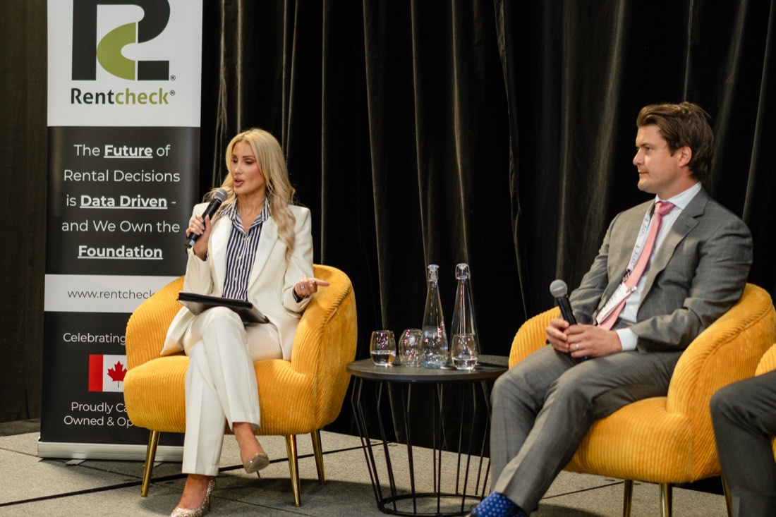 Panel discussion at a trade show